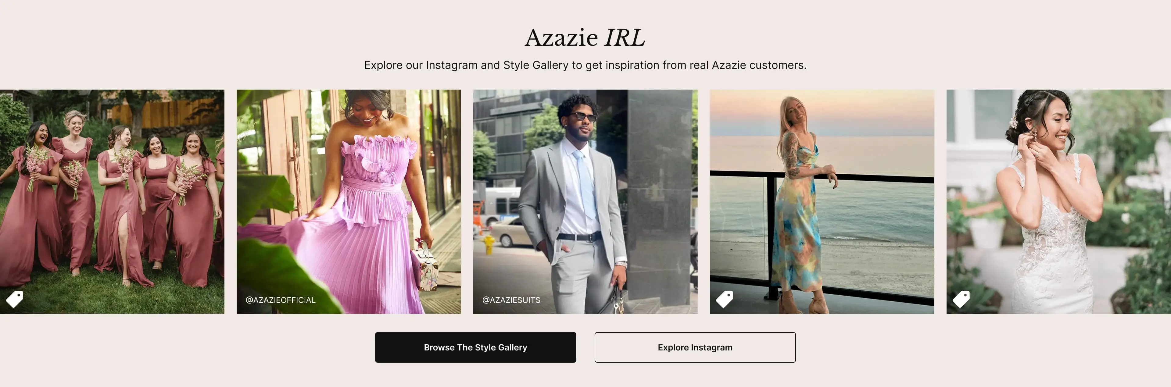 Real Azazie customers